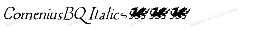 ComeniusBQ Italic字体转换 ComeniusBQ Italic字体转换